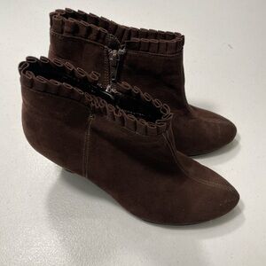Womens Aerosoles Brown Ankle Boots Size 6.5M SB-FA